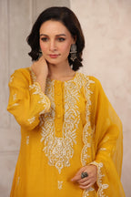 Sunflower Chanderi Suit Set