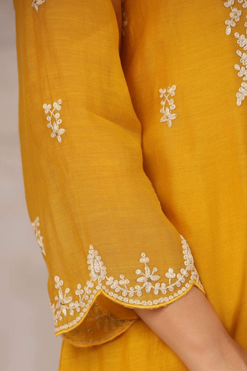 Sunflower Chanderi Suit Set