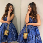 Meghna Sahijwani In jungle print tube dress