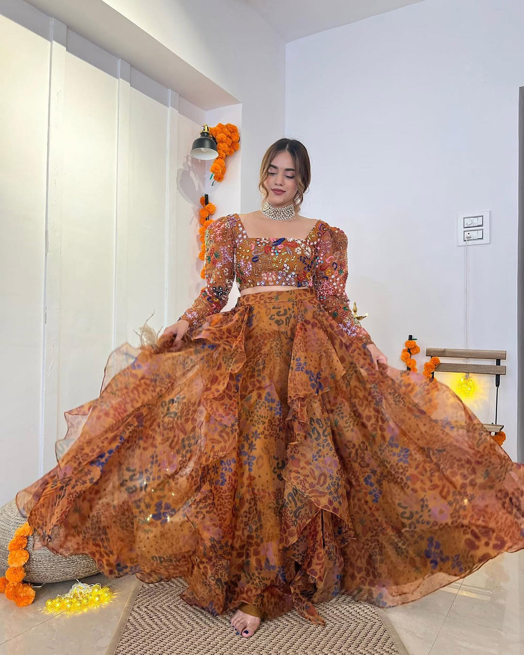 Pooja Mundra In Yellow Ruffles