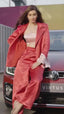 Diana Penty In Two tone blazer set