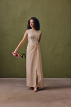 Parisian Kota Wrap Silk Dress