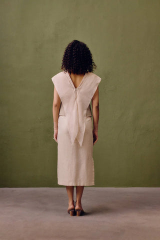 Silk Dress With Handcrafted Waist Deatil