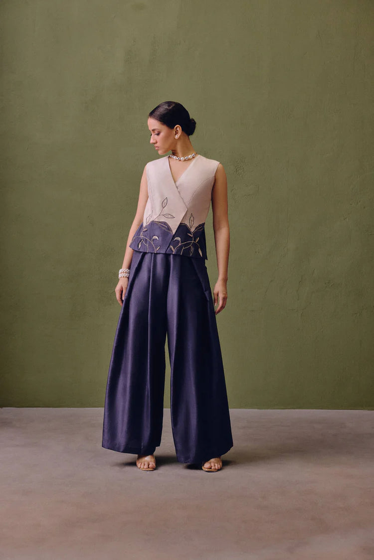 Blue Dune Colourblock Waistcoat Set