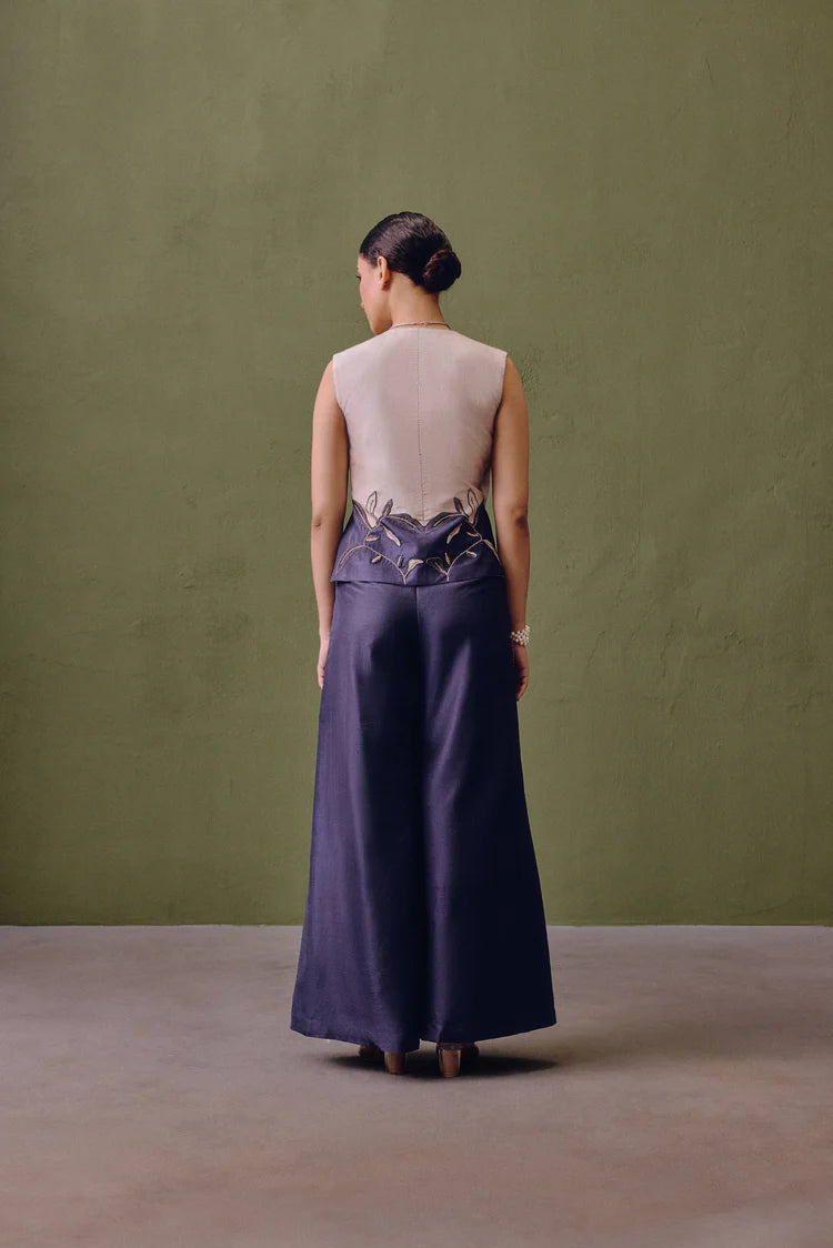 Blue Dune Colourblock Waistcoat Set