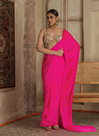 Uma Pre Drapped Corset Saree