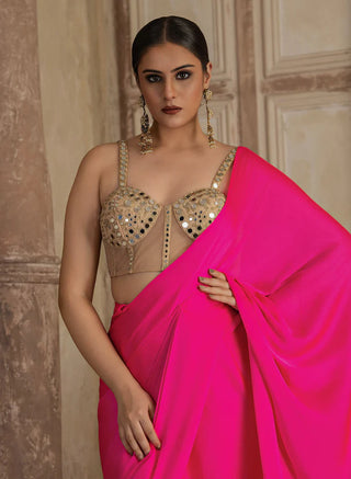 Uma Pre Drapped Corset Saree