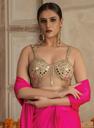 Uma Pre Drapped Corset Saree