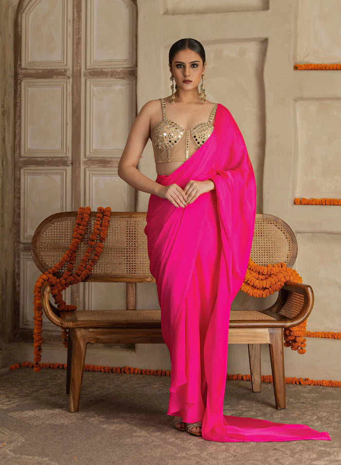 Uma Pre Drapped Corset Saree