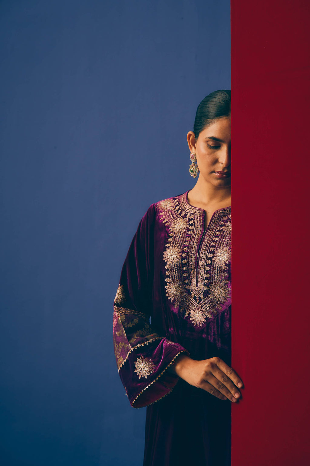 Purple Garnet Velvet Suit