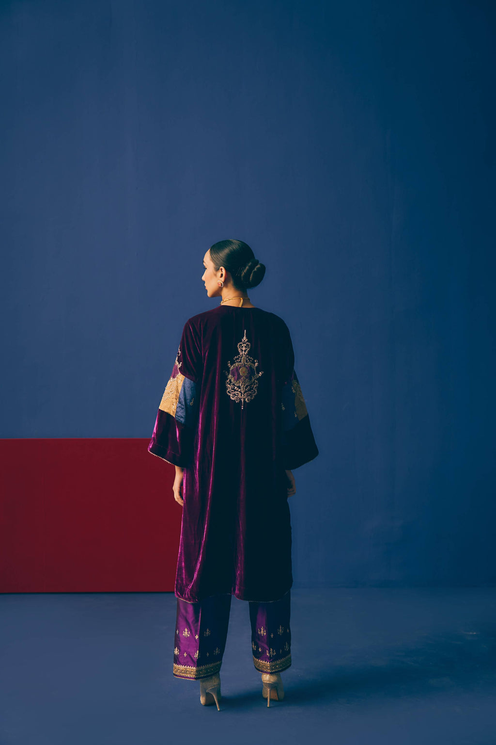 Jamuni Snowflake Velvet Suit