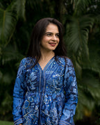 Blue Dreams Peplum Set