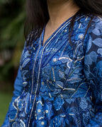 Blue Dreams Peplum Set