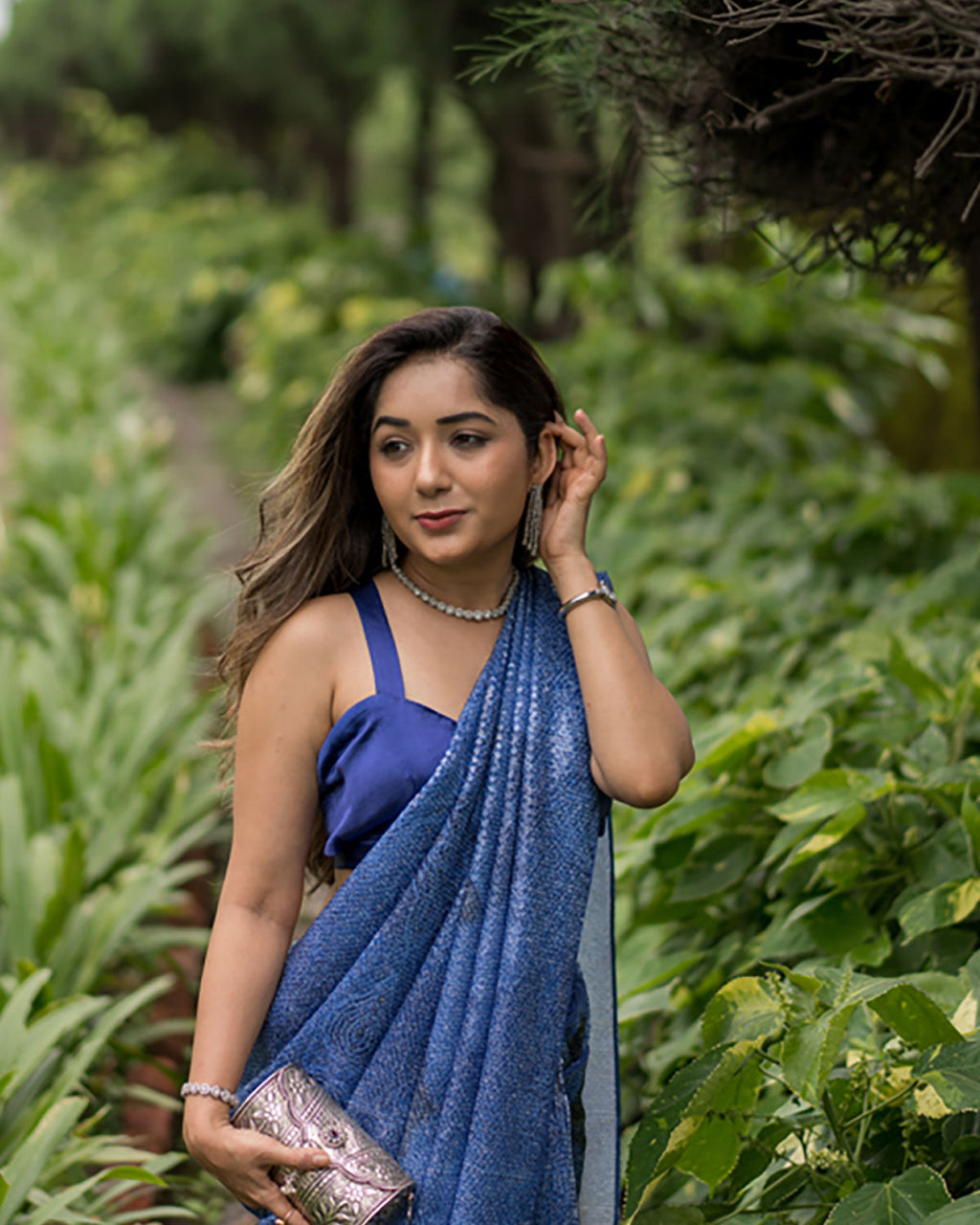 Gradient Azure Saree