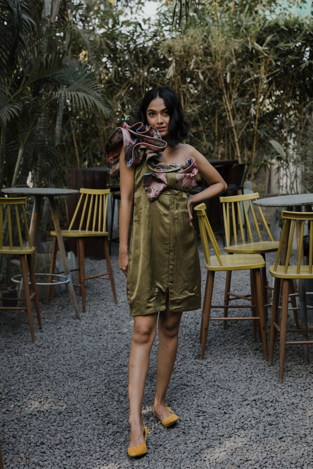 one shoulder dress