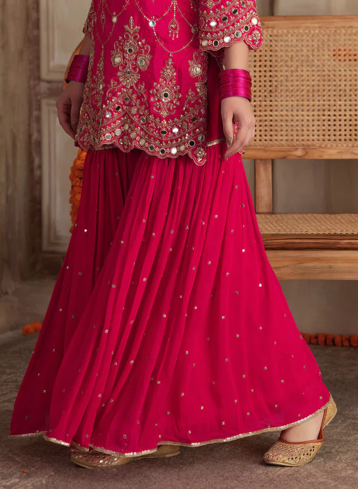 Vallia Mirror Work Sharara Set