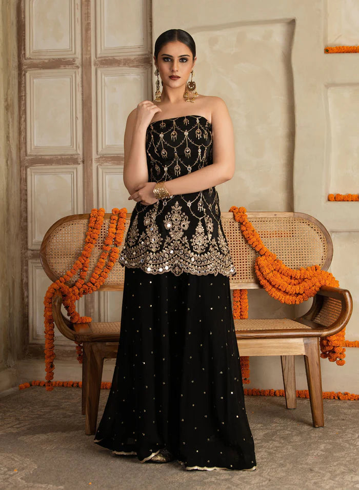 Vasanti Mirror Work Sharara Set