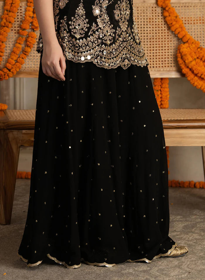 Vasanti Mirror Work Sharara Set