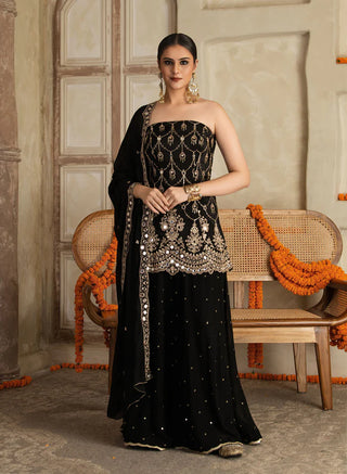 Vasanti Mirror Work Sharara Set