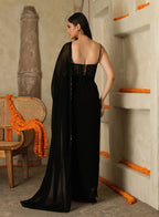 Vishaka Hand Emboried Cutdana Corset Saree