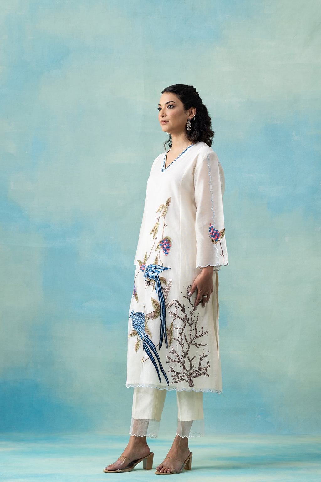 Mor Bageecha Kurta Set