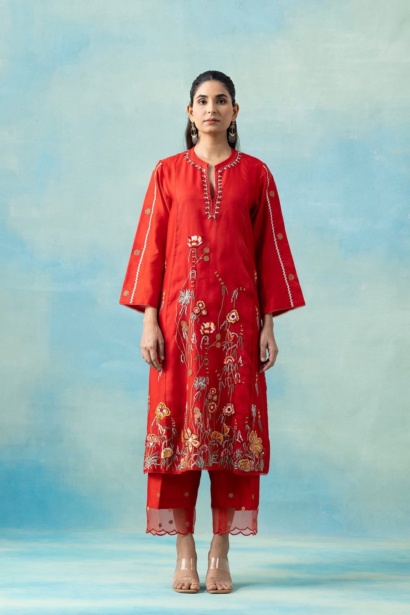 Golden Garden Kurta Set Main image
