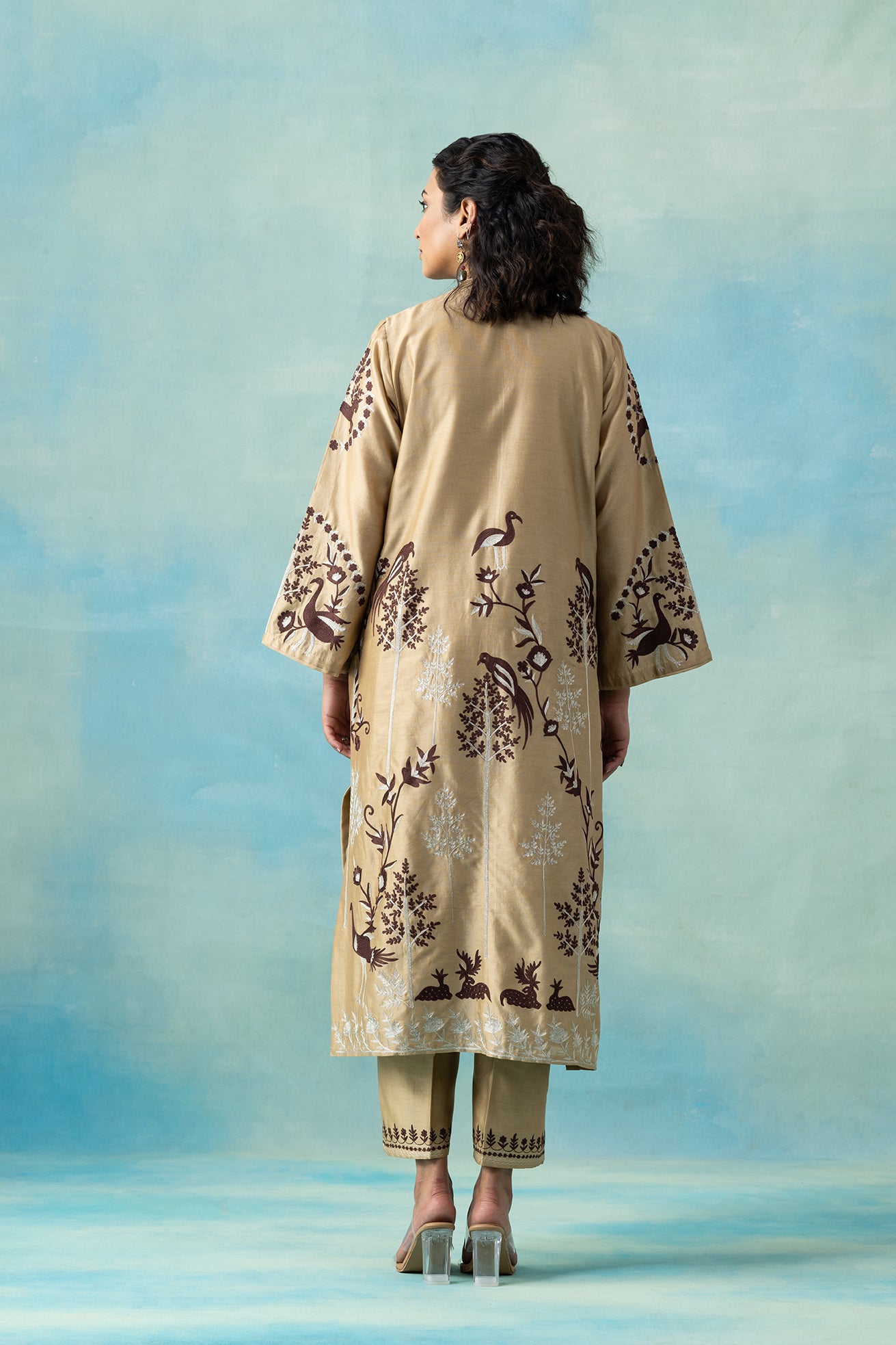 Heritage Peacock Kurta Set