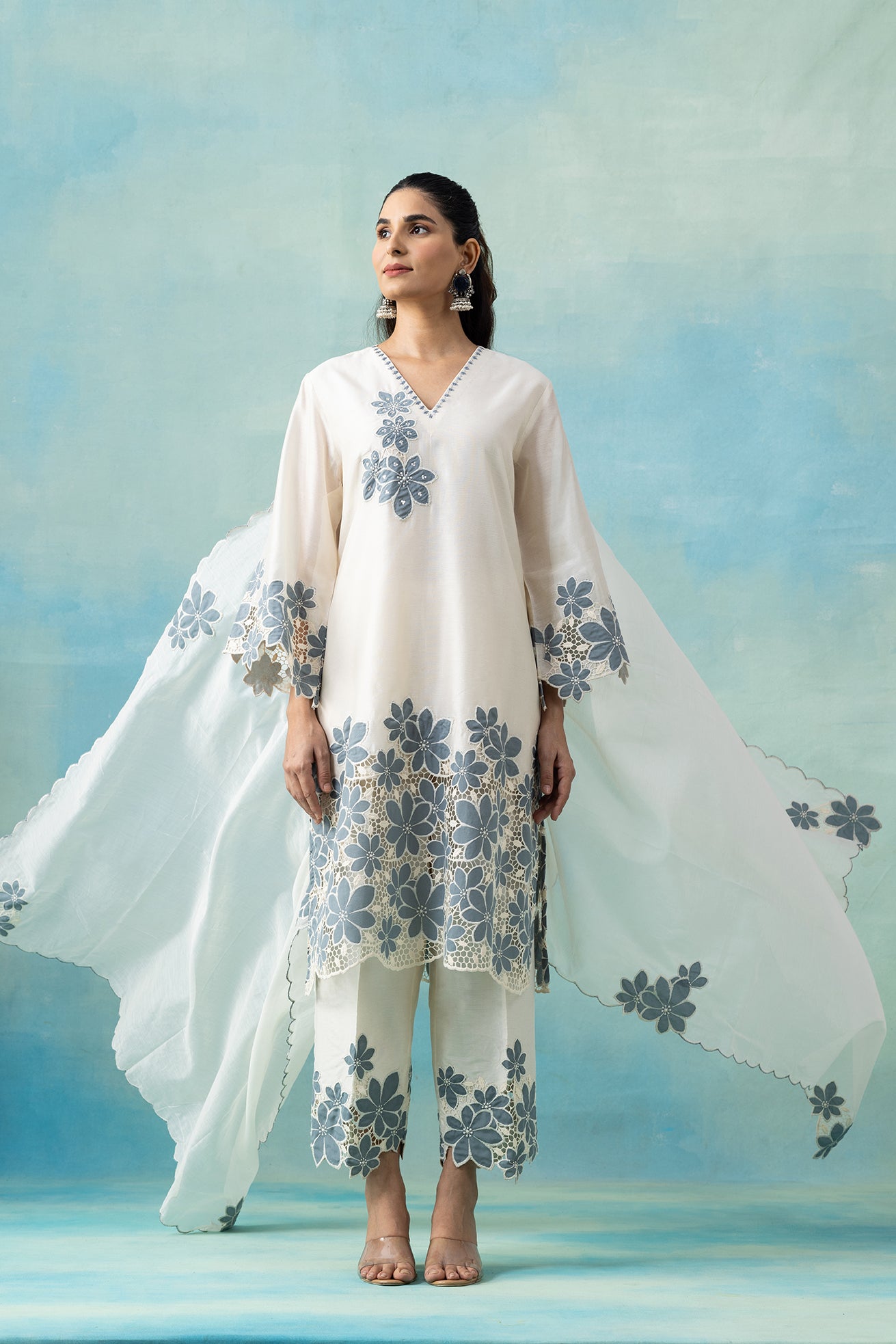 Azure Jaali Set