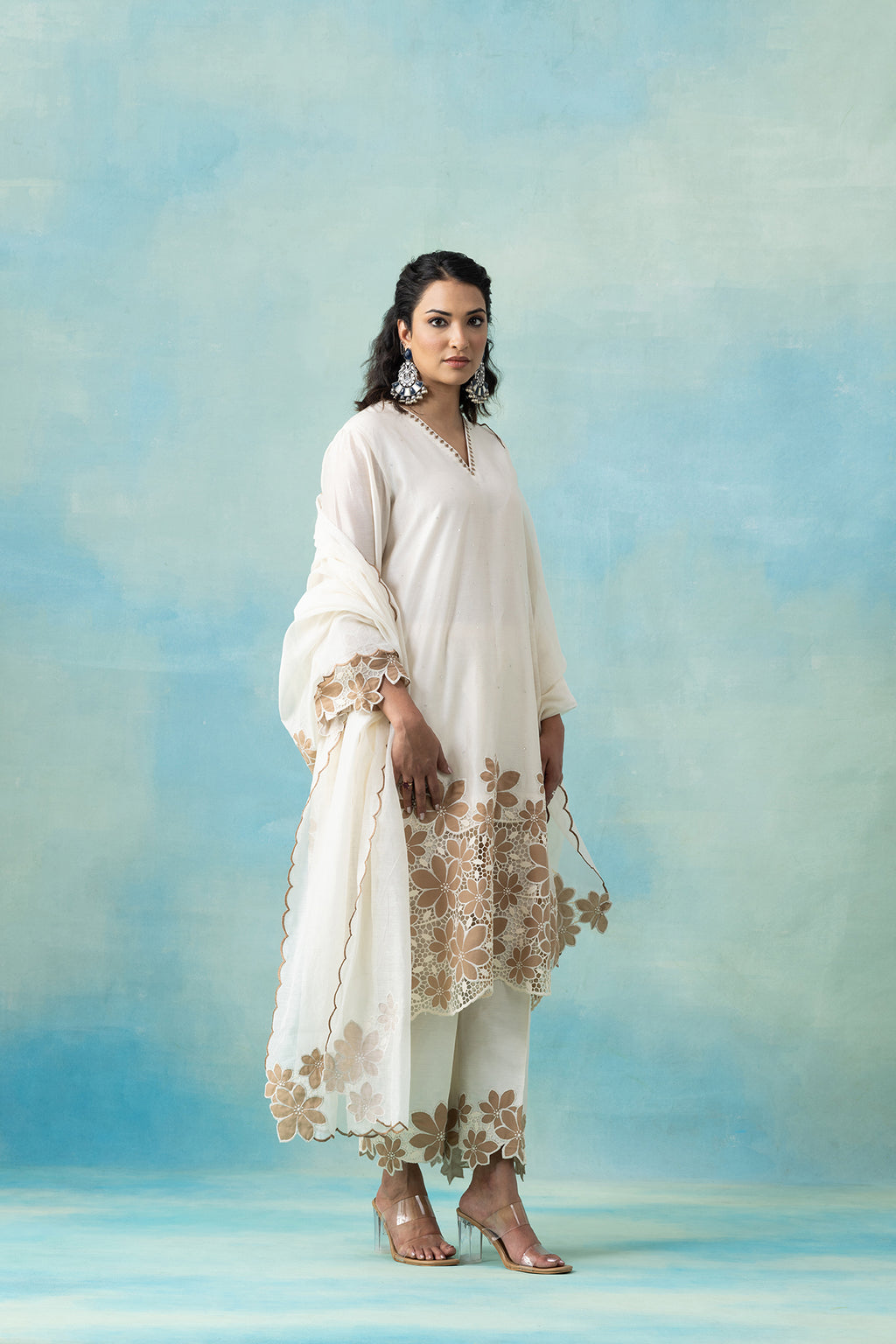 Coral Jaali Set