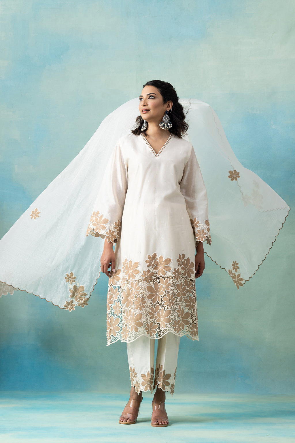 Coral Jaali Set
