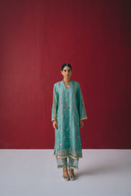Firozi Guldasta Kurta Set