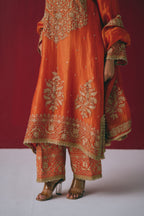 Narangi Dori Anarkali Set