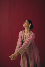 Gulabi Zardozi Palazzo Set