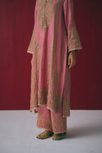 Gulabi Zardozi Palazzo Set