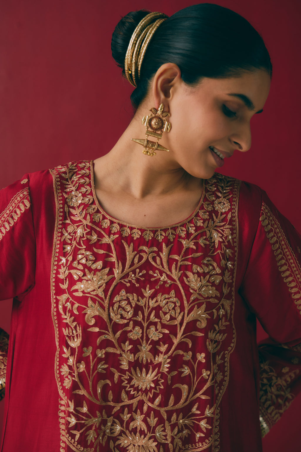 Laal Gulbaagh Kurta Set