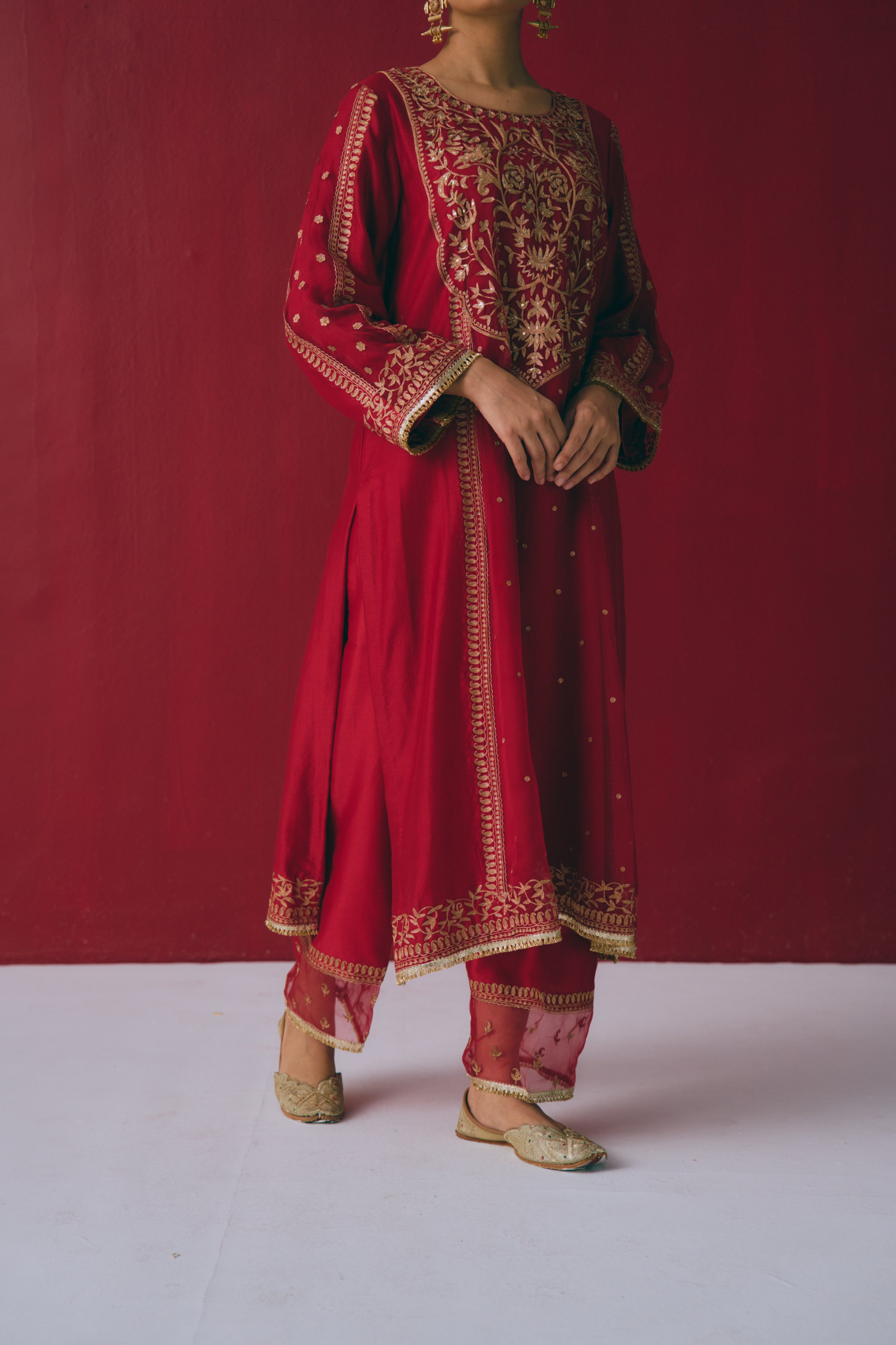 Laal Gulbaagh Kurta Set