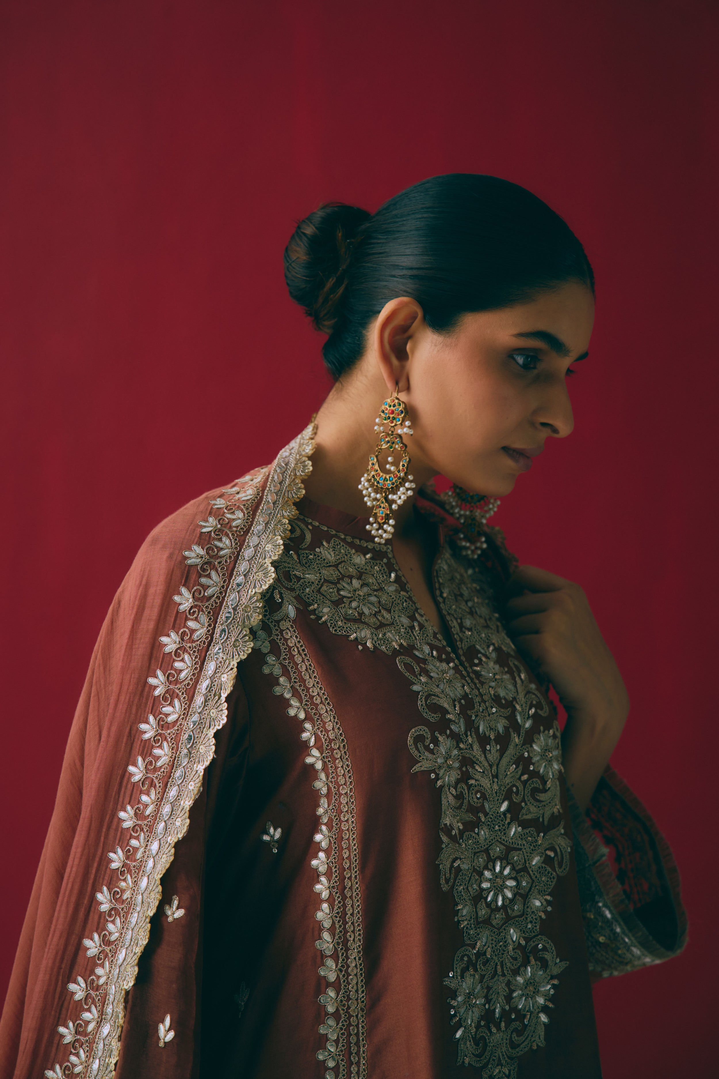 Zari Guldasta Kurta Set