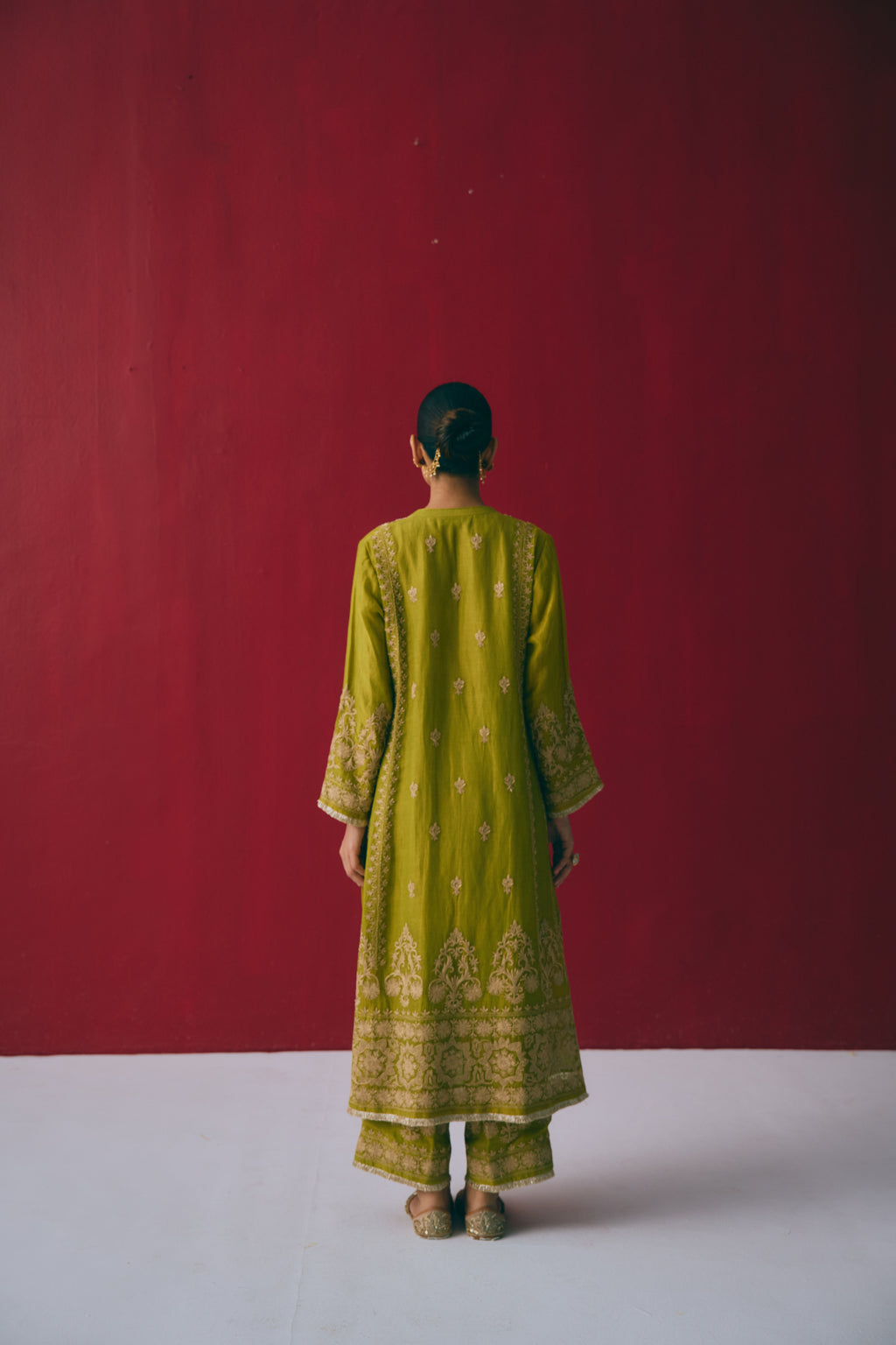 Zaitoon Dabka Anarkali Set