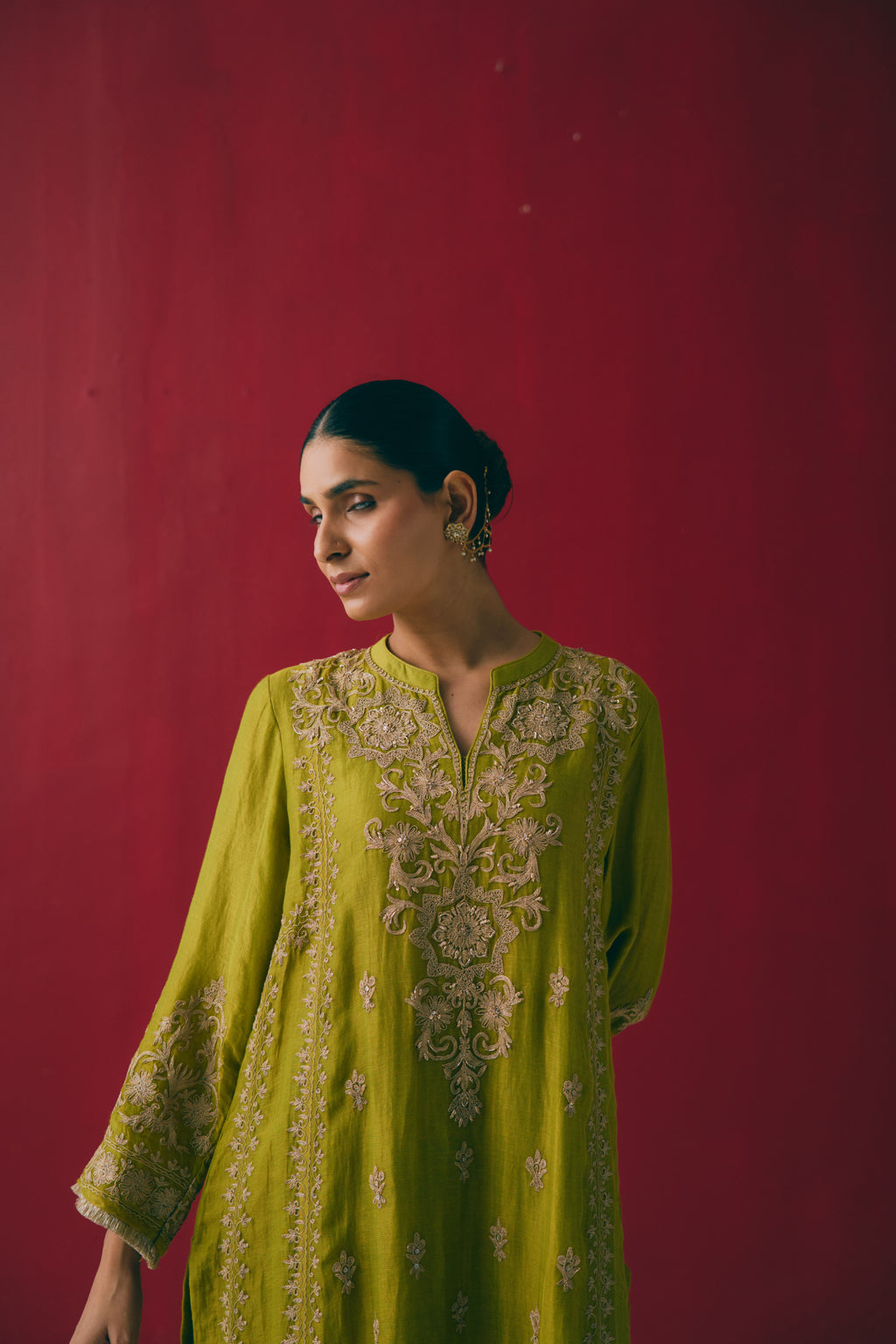 Zaitoon Dabka Anarkali Set