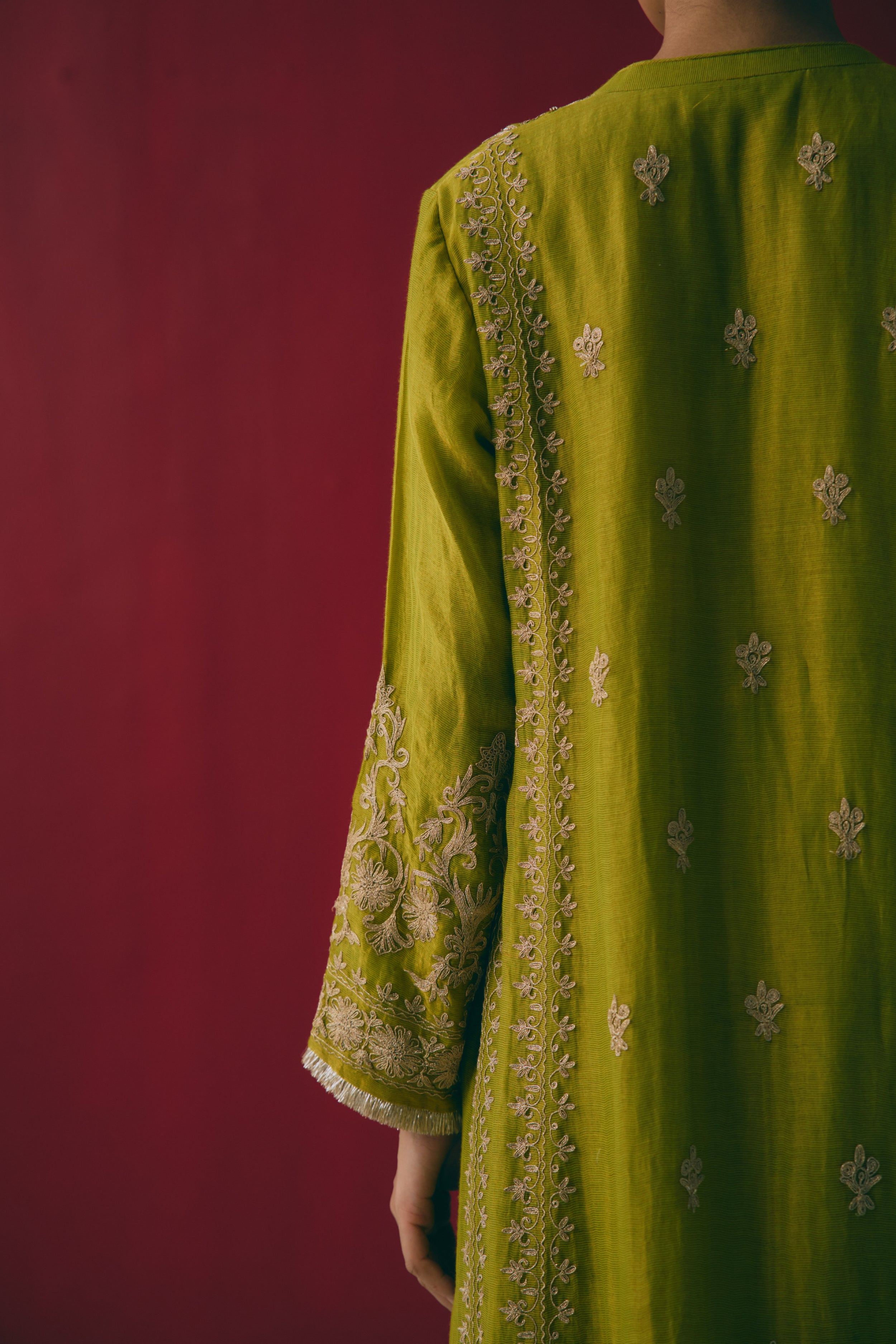 Zaitoon Dabka Anarkali Set