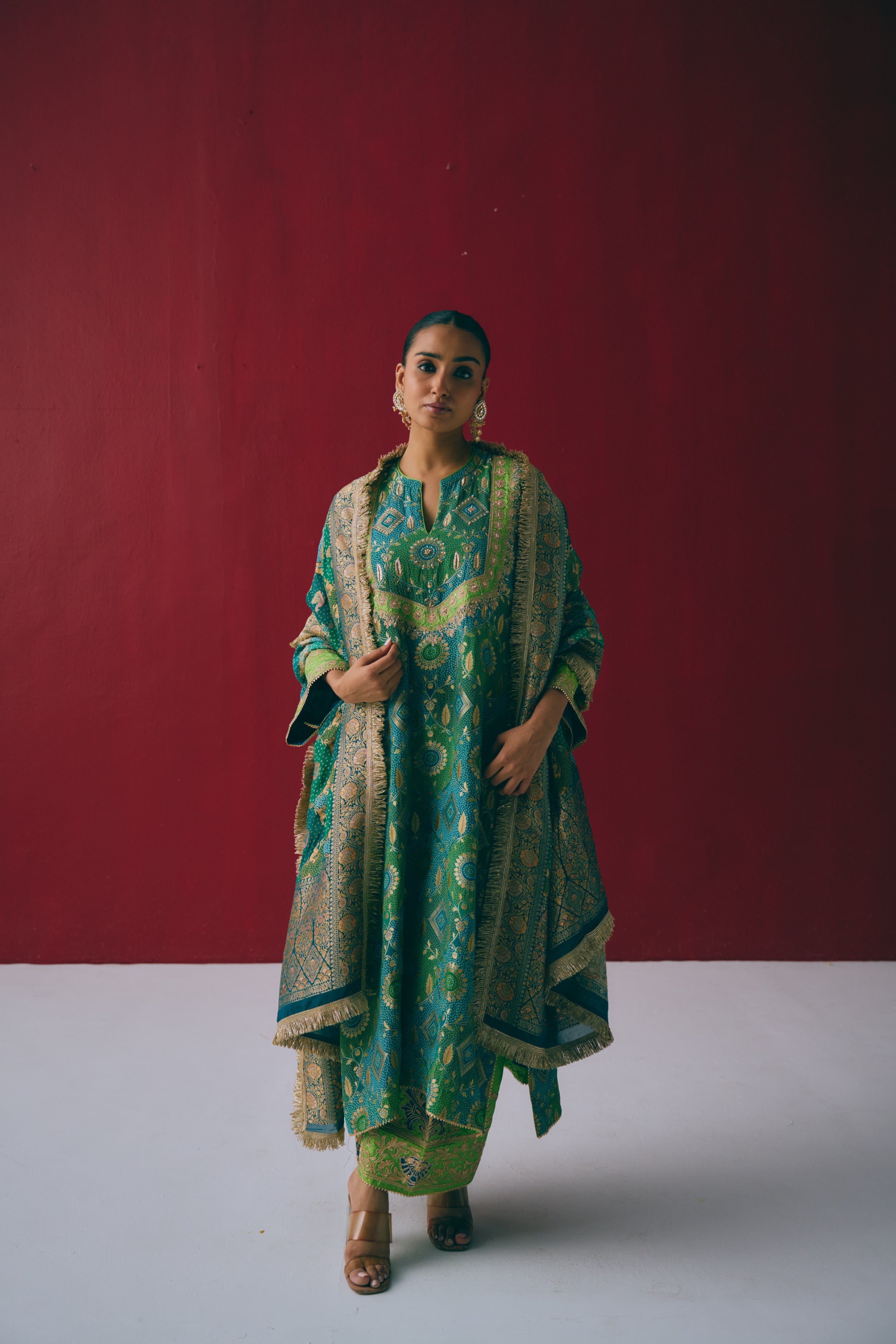 Sabz Gulshan Kurta Set Main image