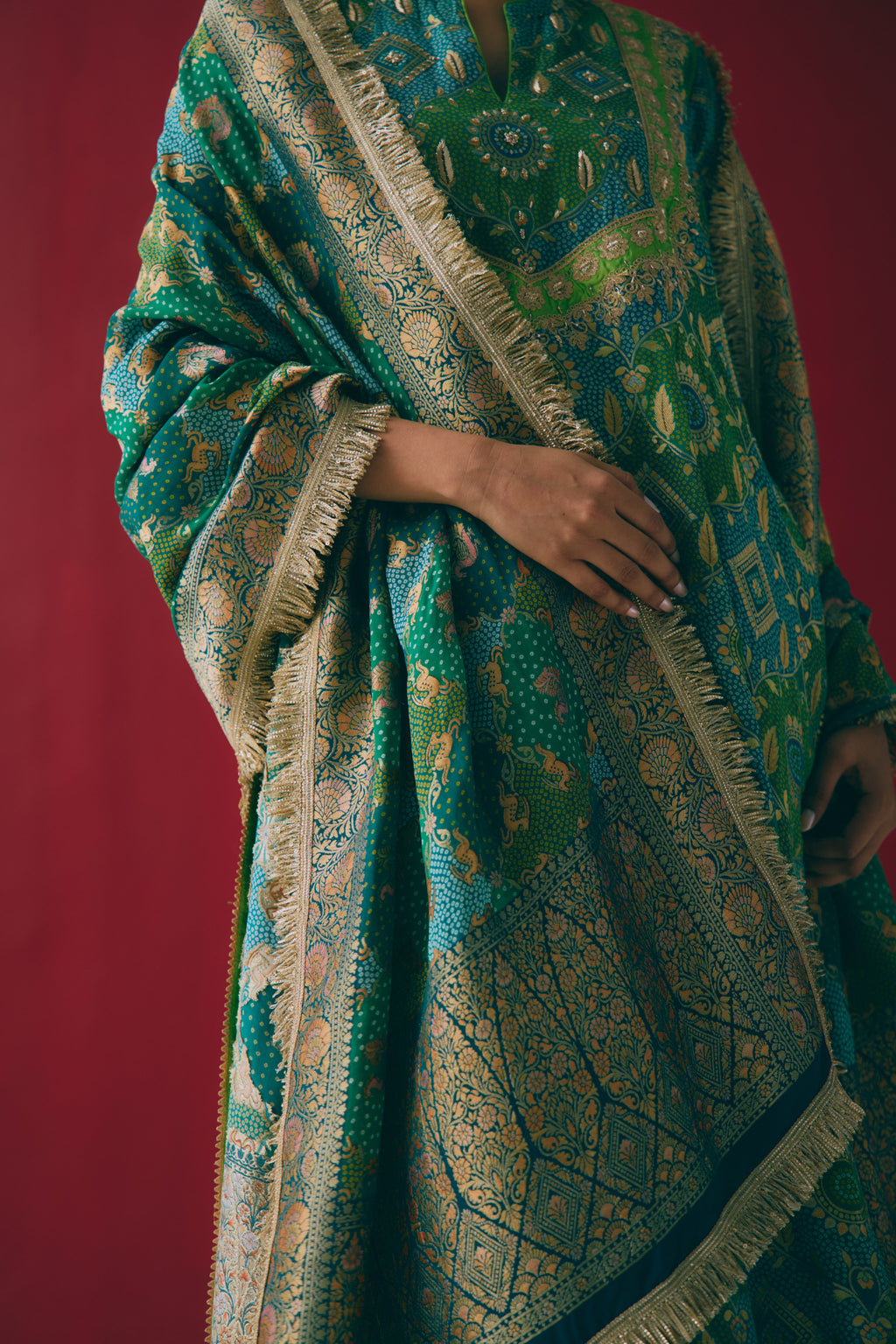 Sabz Gulshan Kurta Set
