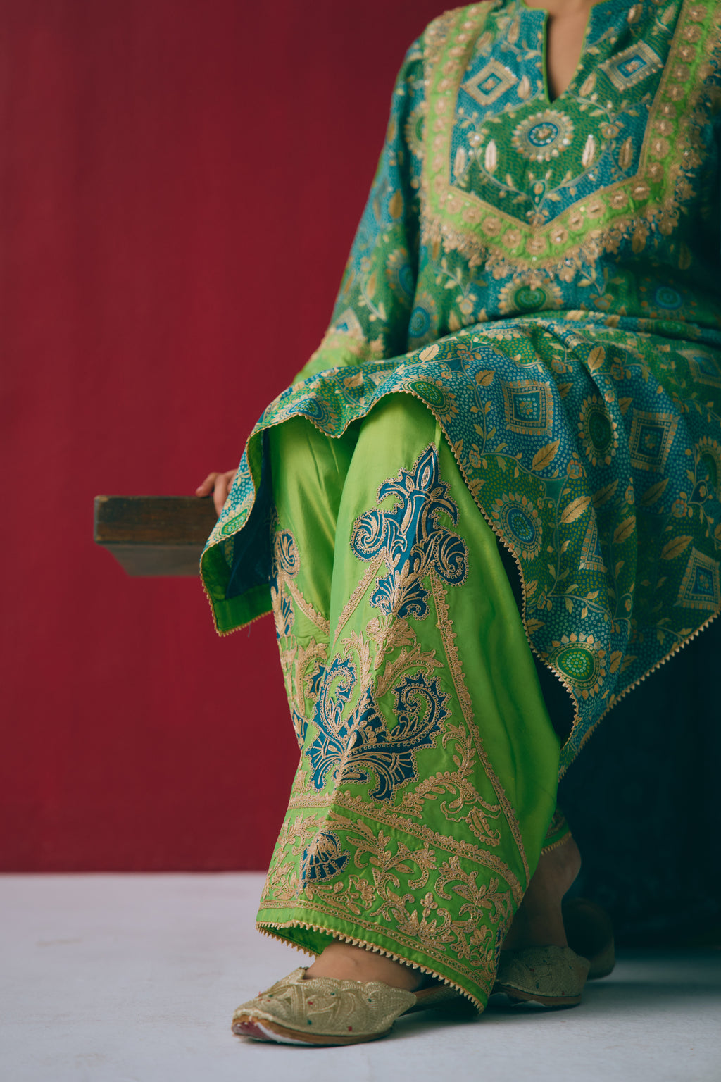 Sabz Gulshan Kurta Set