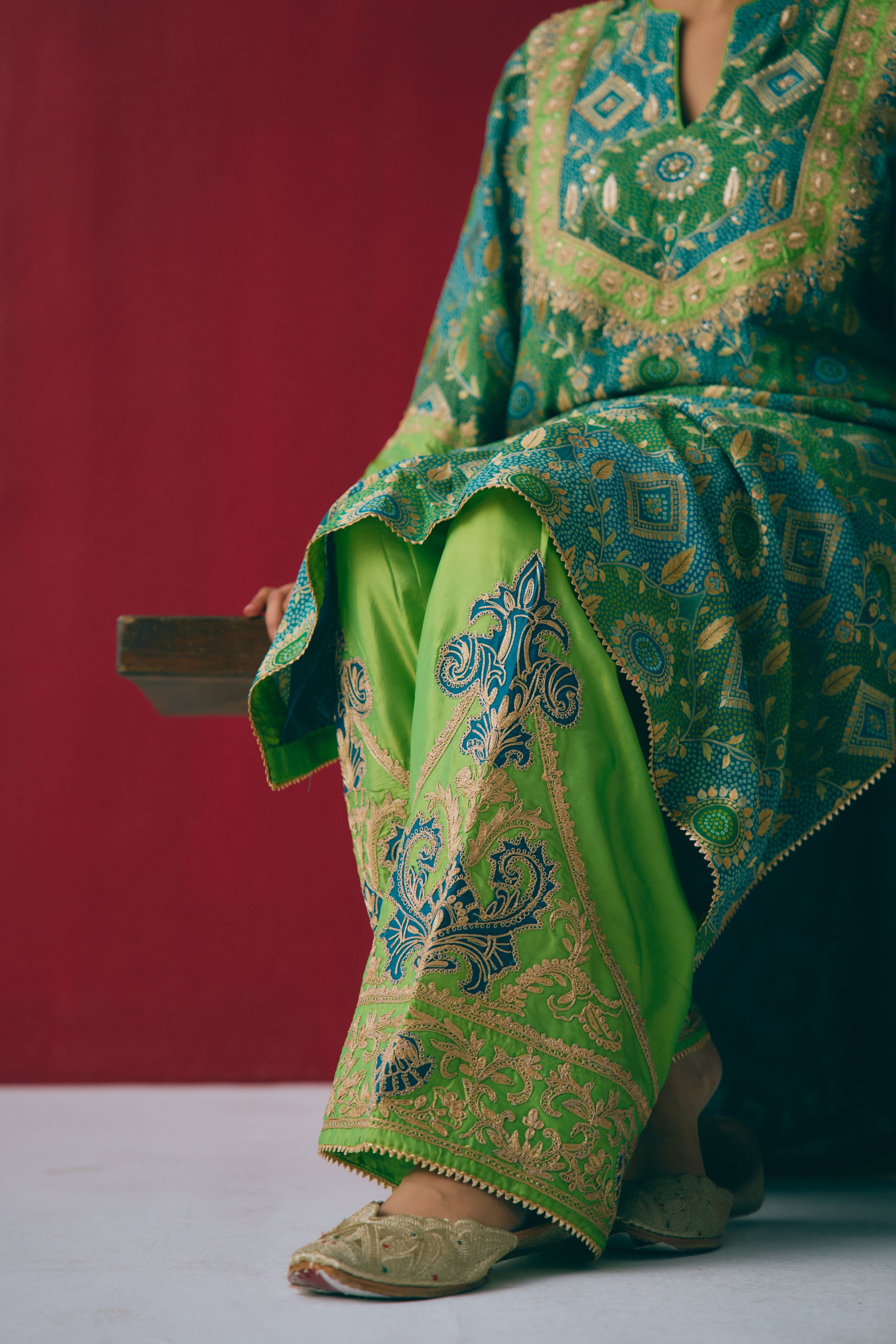 Sabz Gulshan Kurta Set