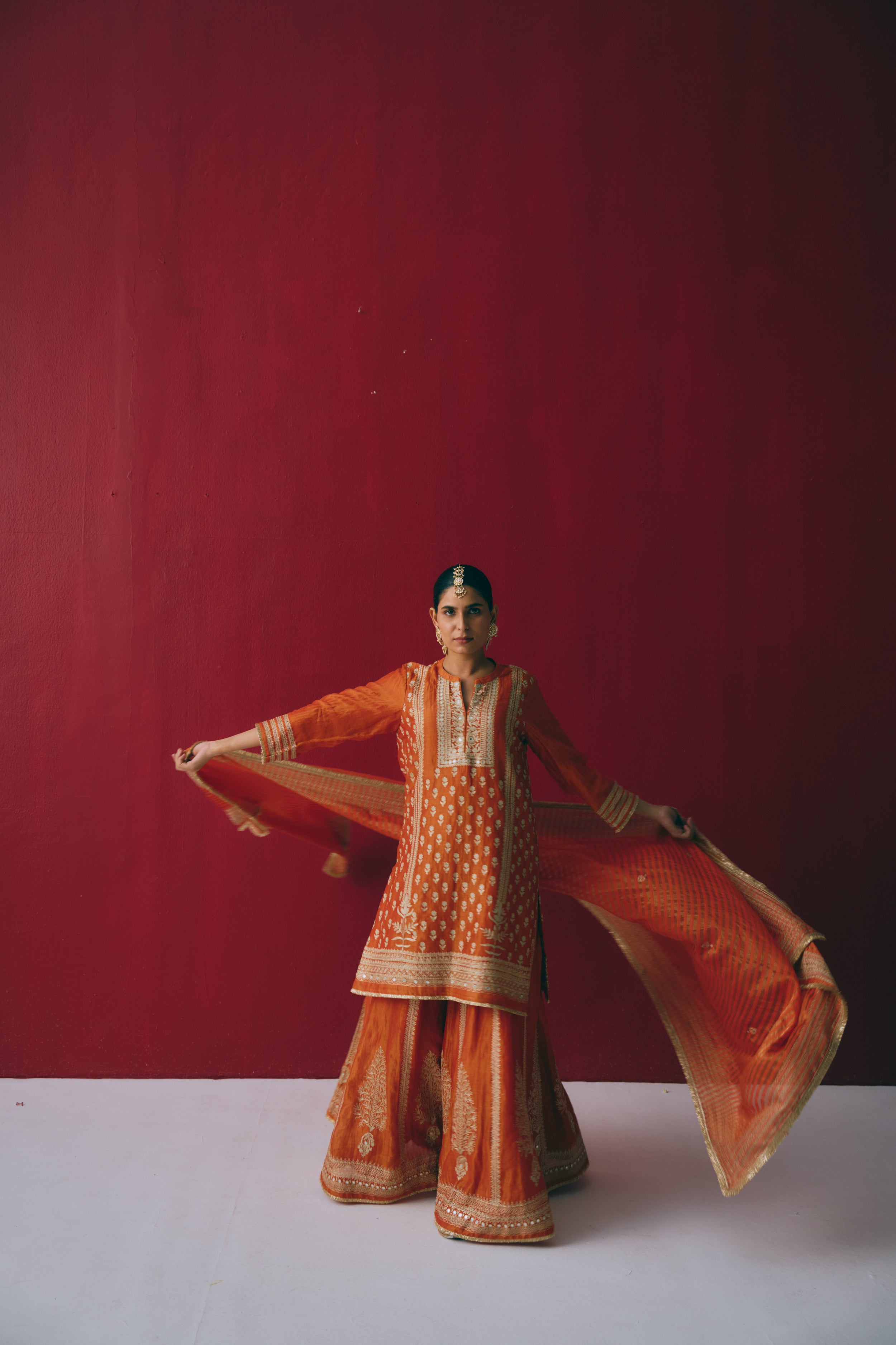 Zafrani Buti Sharara Set Main image