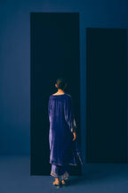 Chandrakala Royal Velvet Kurta Set