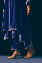 Chandrakala Royal Velvet Kurta Set