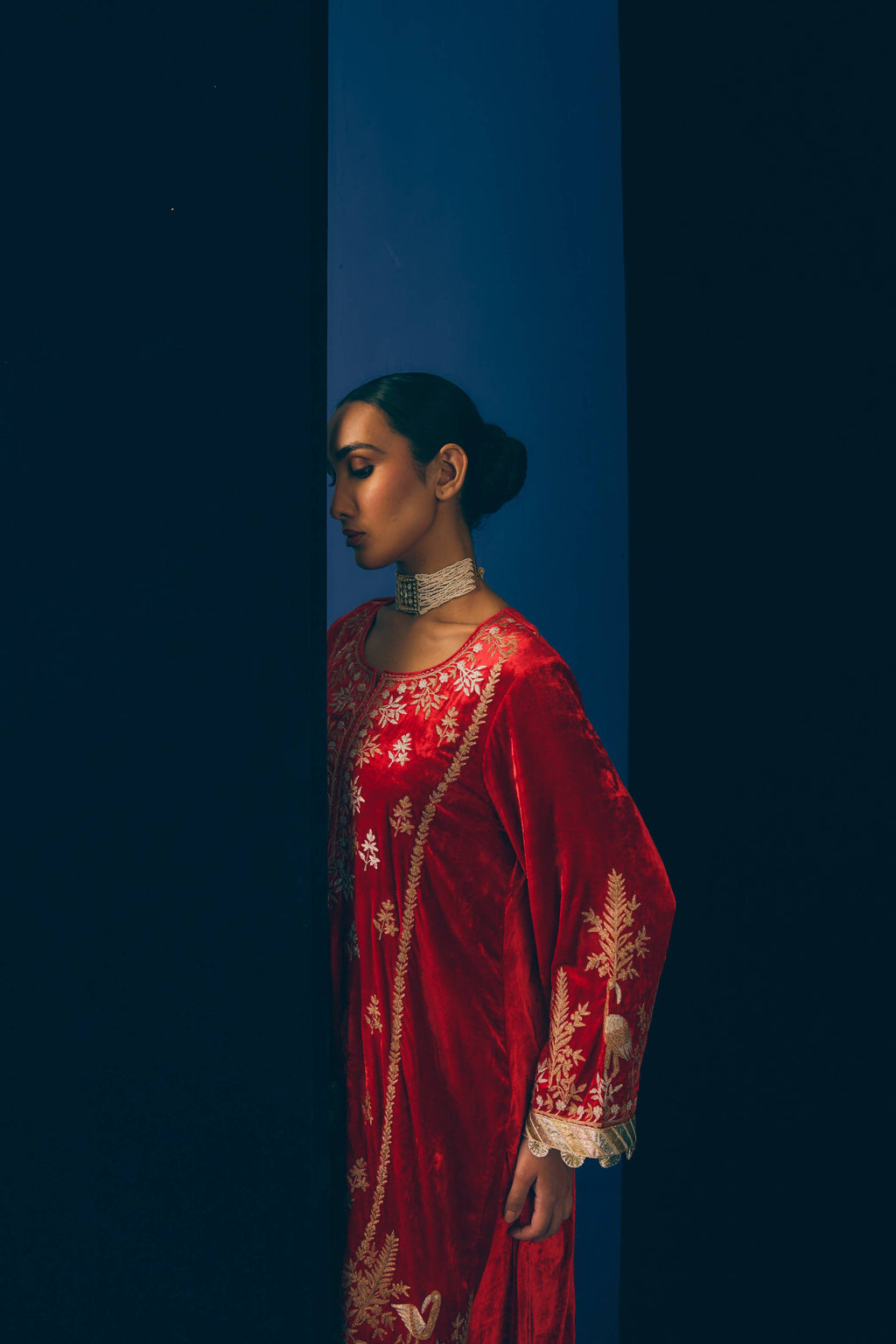 Rouge Velvet Kurta Set