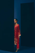 Rouge Velvet Kurta Set