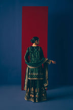 Forest Velvet Sharara Set